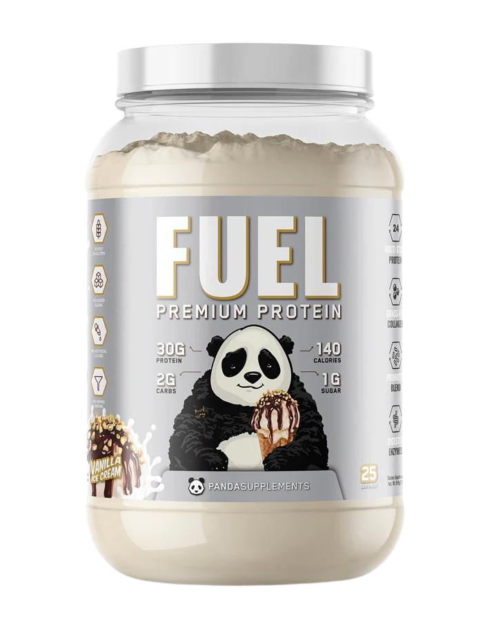 PANDA SUPPLEMENTS Fuel Premium Protein 2 Lbs, Flavor: Vanilla Ice Cream