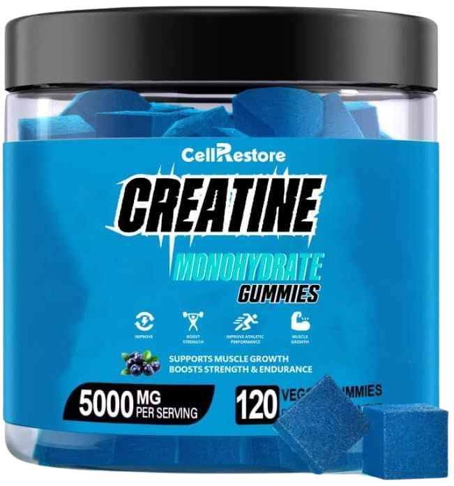 CELLRESTORE Creatine Vegan Gummies Blueberry 30 Srvgs