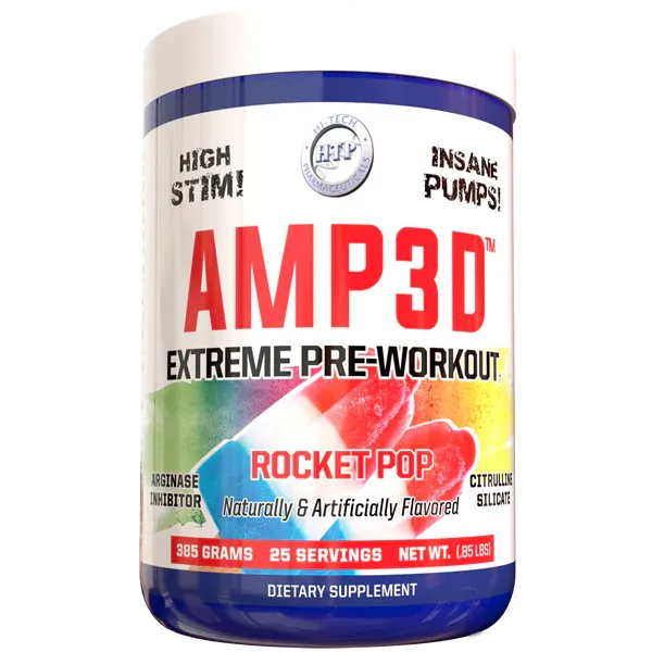HTP AMP 3D Extreme Pre-Workout 25 srv, Flavor: Rocket Pop