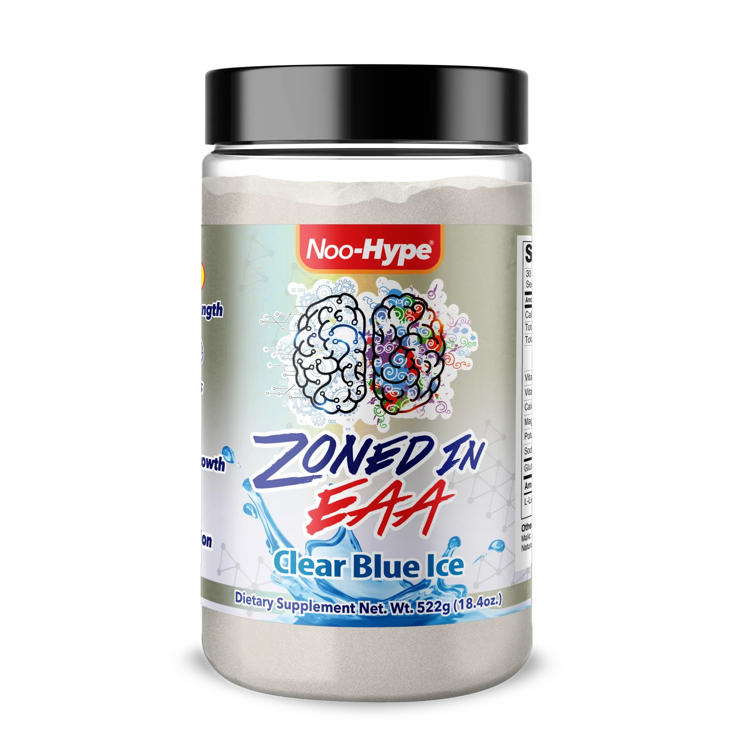 Noo Hype Zoned In EAA 30srv, Flavor: Blue Ice