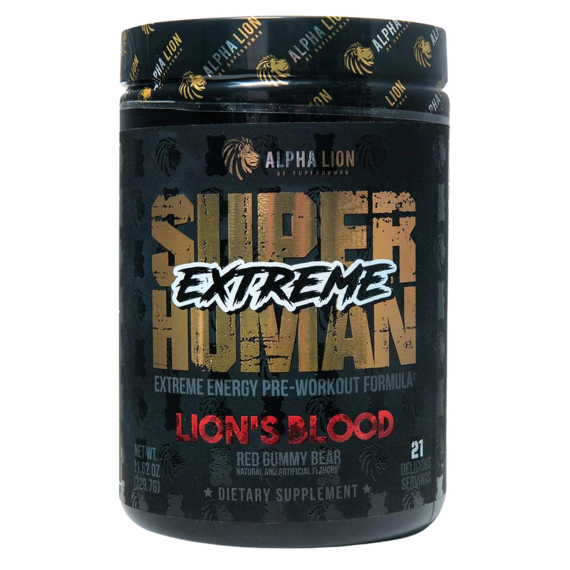 ALPHA LION Super Human EXTREME Pre-Workout Powder 21 Srvs