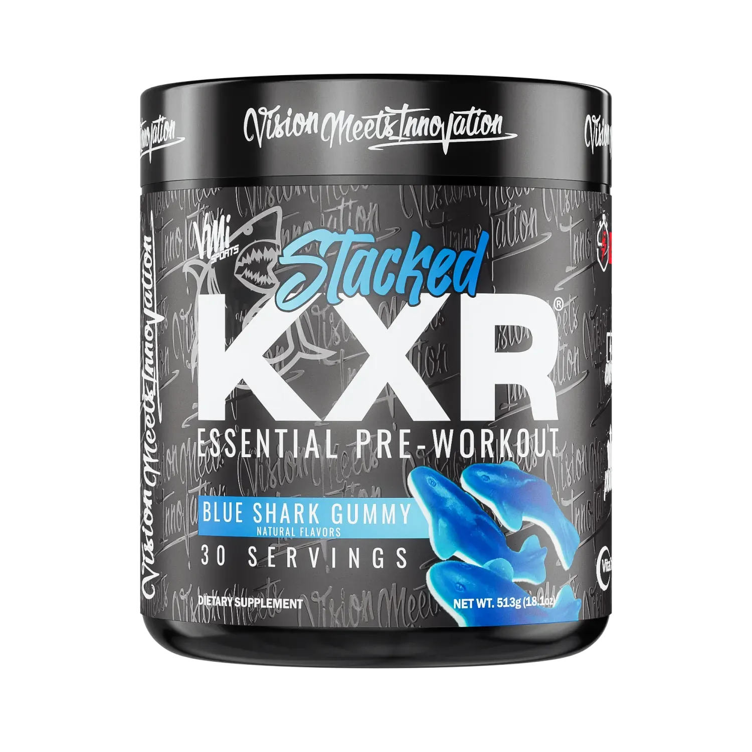 VMI KXR STACKED Pre-Workout 30srv, Flavor: Blue Shark Gummy