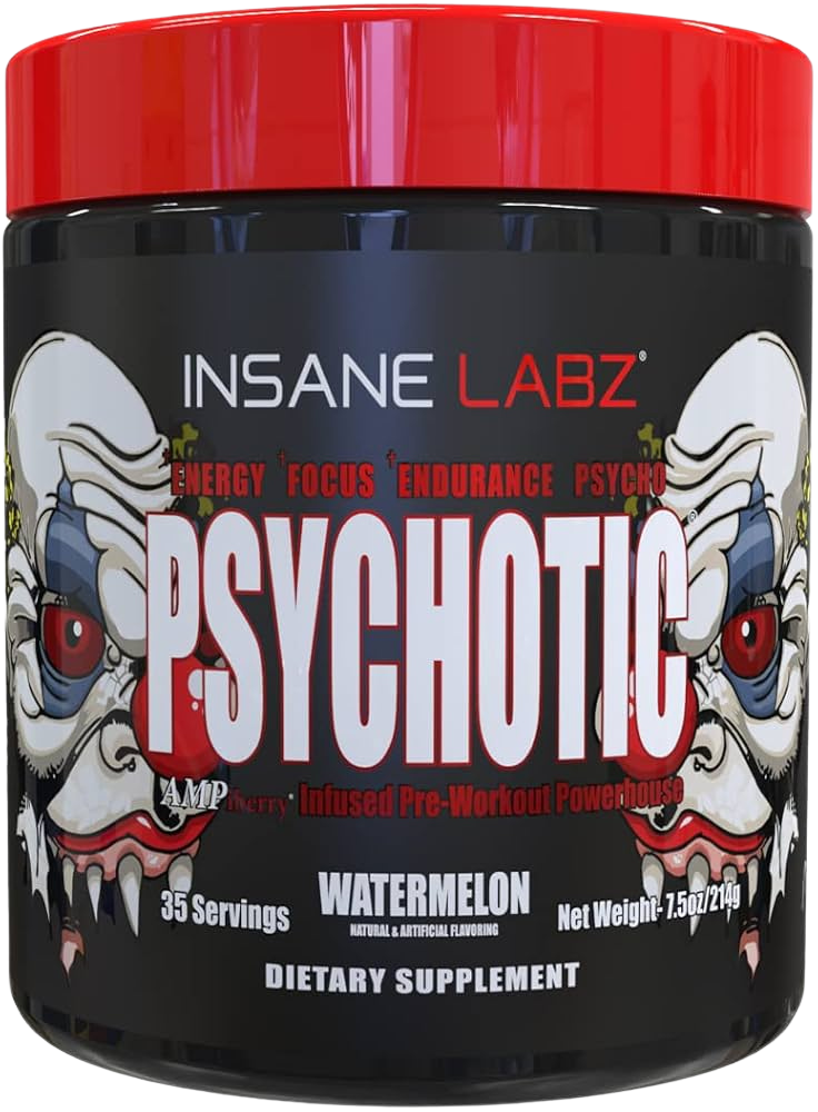 INSANE LABZ Psychotic Pre-Workout, Flavor: Watermelon