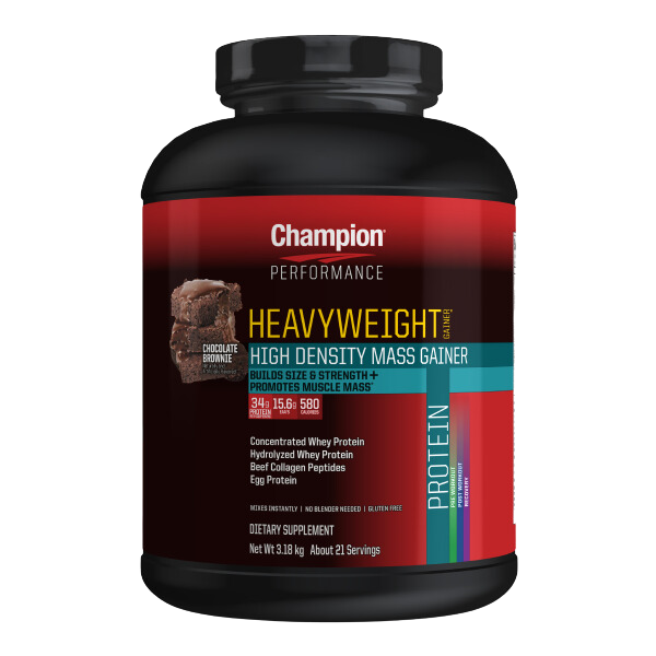 CHAMPION NUTRITION Heavyweight Mass Gainer 21 Serv, Flavor: Chocolate Brownie