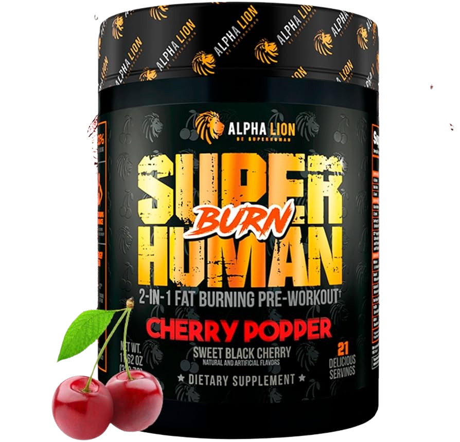 Alpha lion Superhuman Burn Fat Burner Energy Powder, Flavor: Cherry Popper
