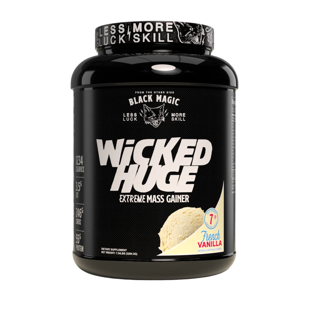 Black Magic Supply Wicked huge Mass Gainer 20srv, Flavor: French Vanilla