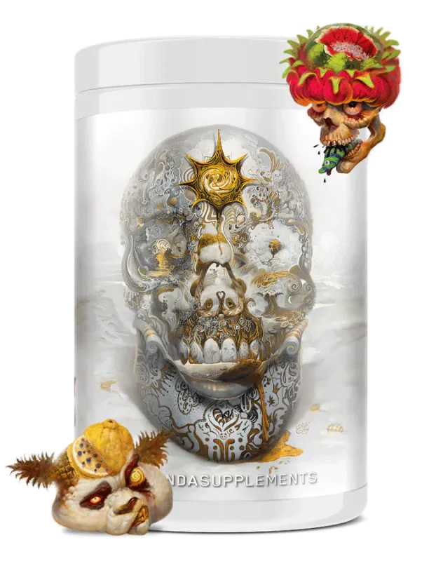 PANDA BLACK MAGIC Collab Skull Pre-Workout Powder