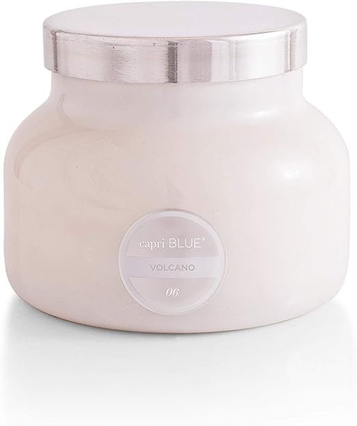 19 OZ White Signature Jar, Volcano