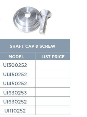 SHAFT CAP AND SCREW