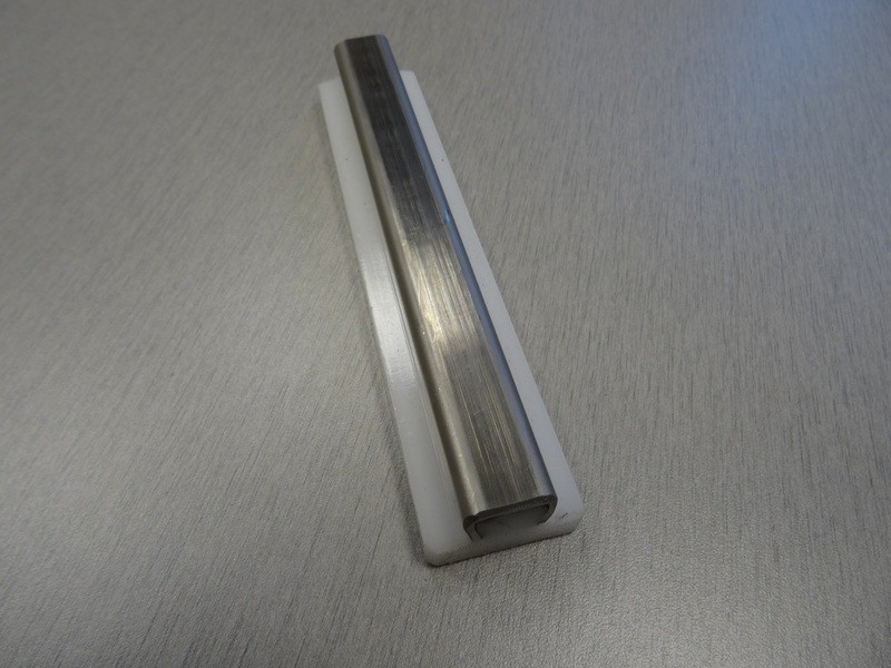 1.25 1.25" STAINLESS BACKED GUIDE RAIL