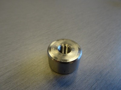 0.88 OD ROUND SPACER STAINLESS - M8 TAP