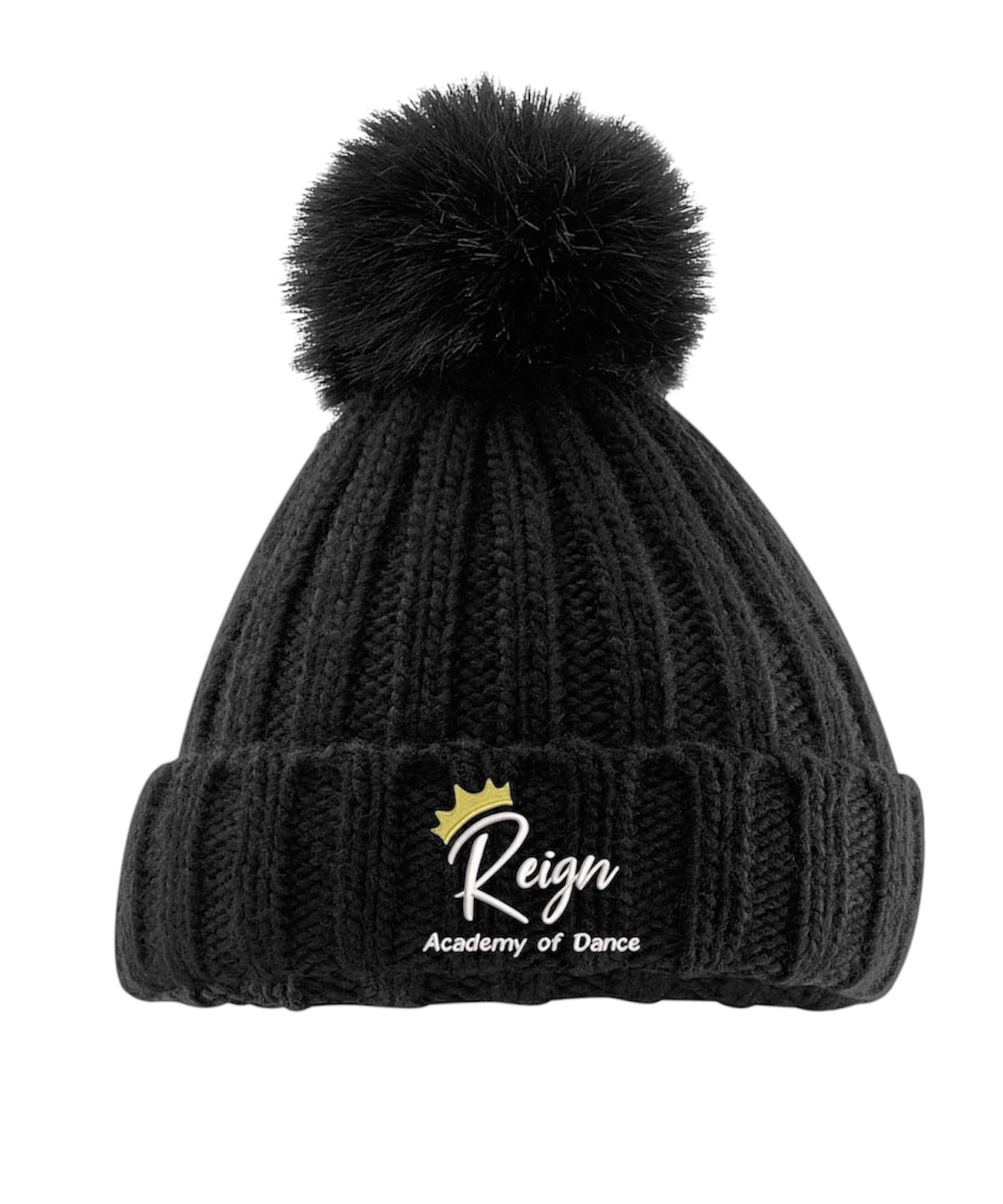 Heavy Knit beanie with pom pom