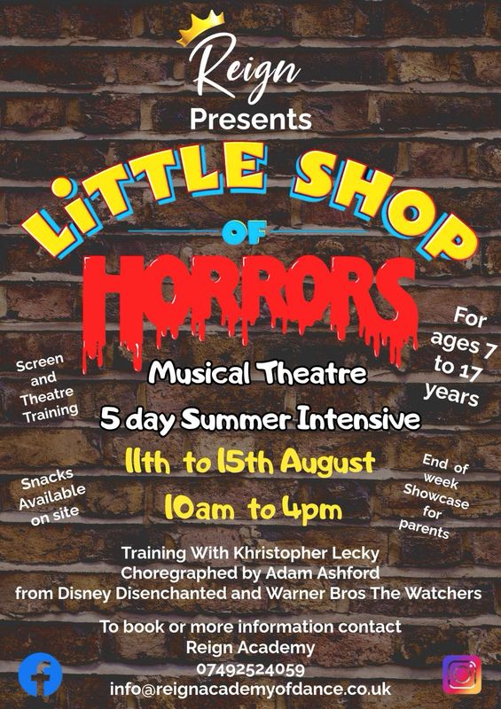 Little Shop Of Horrors Summer 5 day intensive Deposit