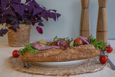 Baguette med roastbiff