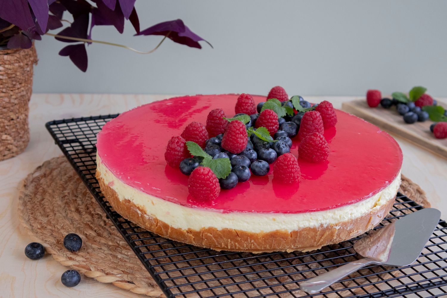 Ostekake med gelelokk