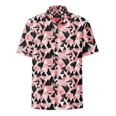 „Pink Cubix“ Unisex button shirt