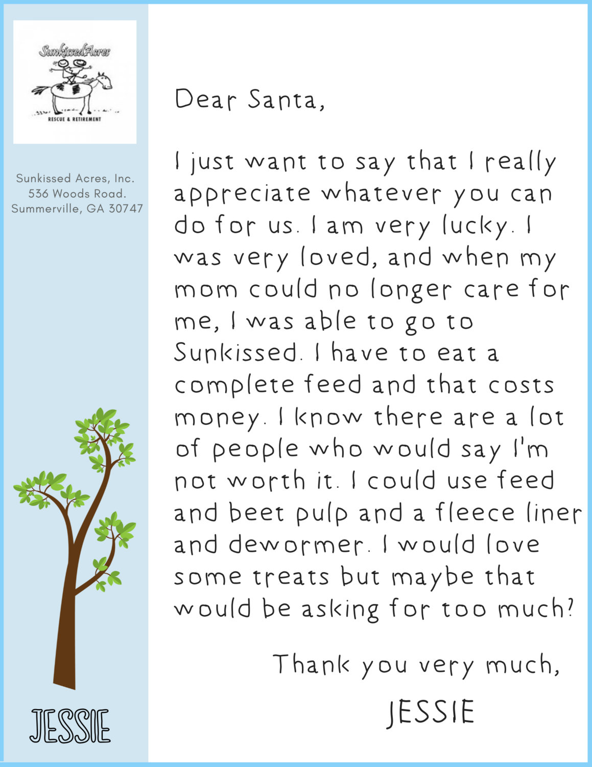 FEED AND BEET PULP FOR JESSIE