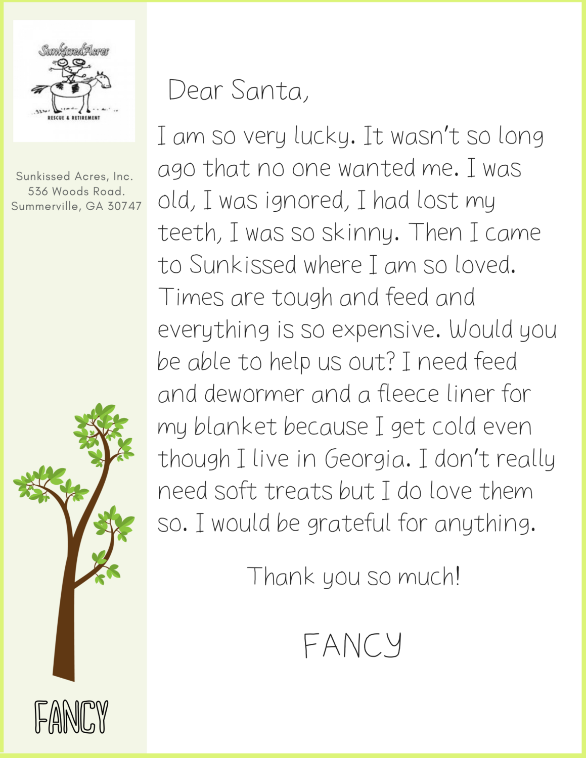 FEED and a FLEECE LINER for FANCY