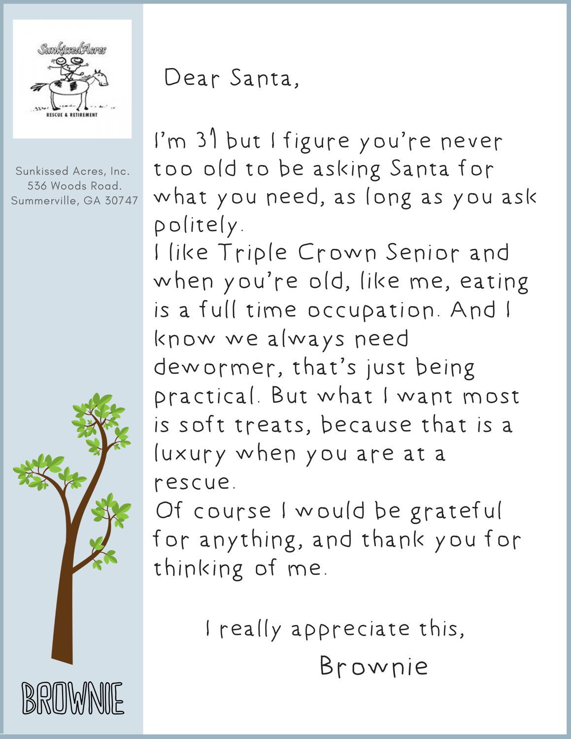 TRIPLE CROWN SENIOR FOR BROWNIE