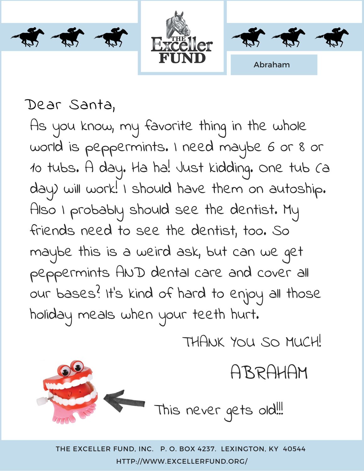 DENTAL CARE FOR ABRAHAM