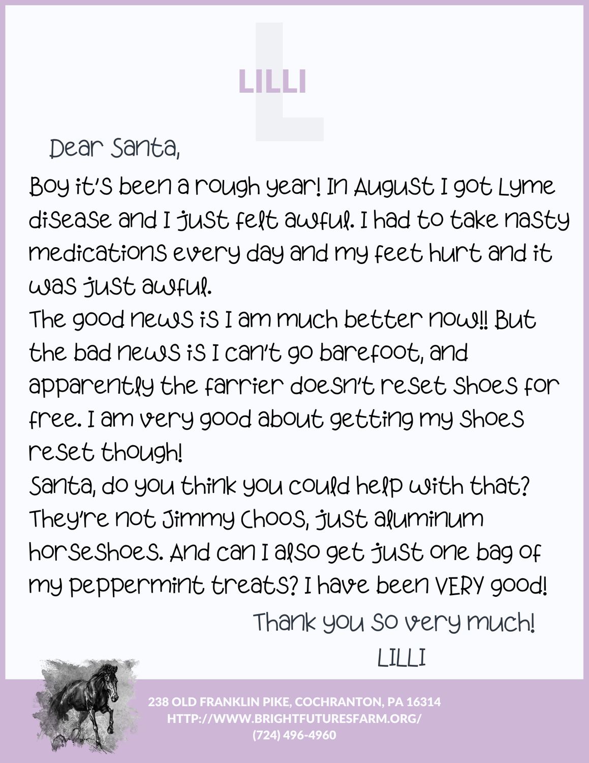 SHOES AND PEPPERMINTS FOR LILLI