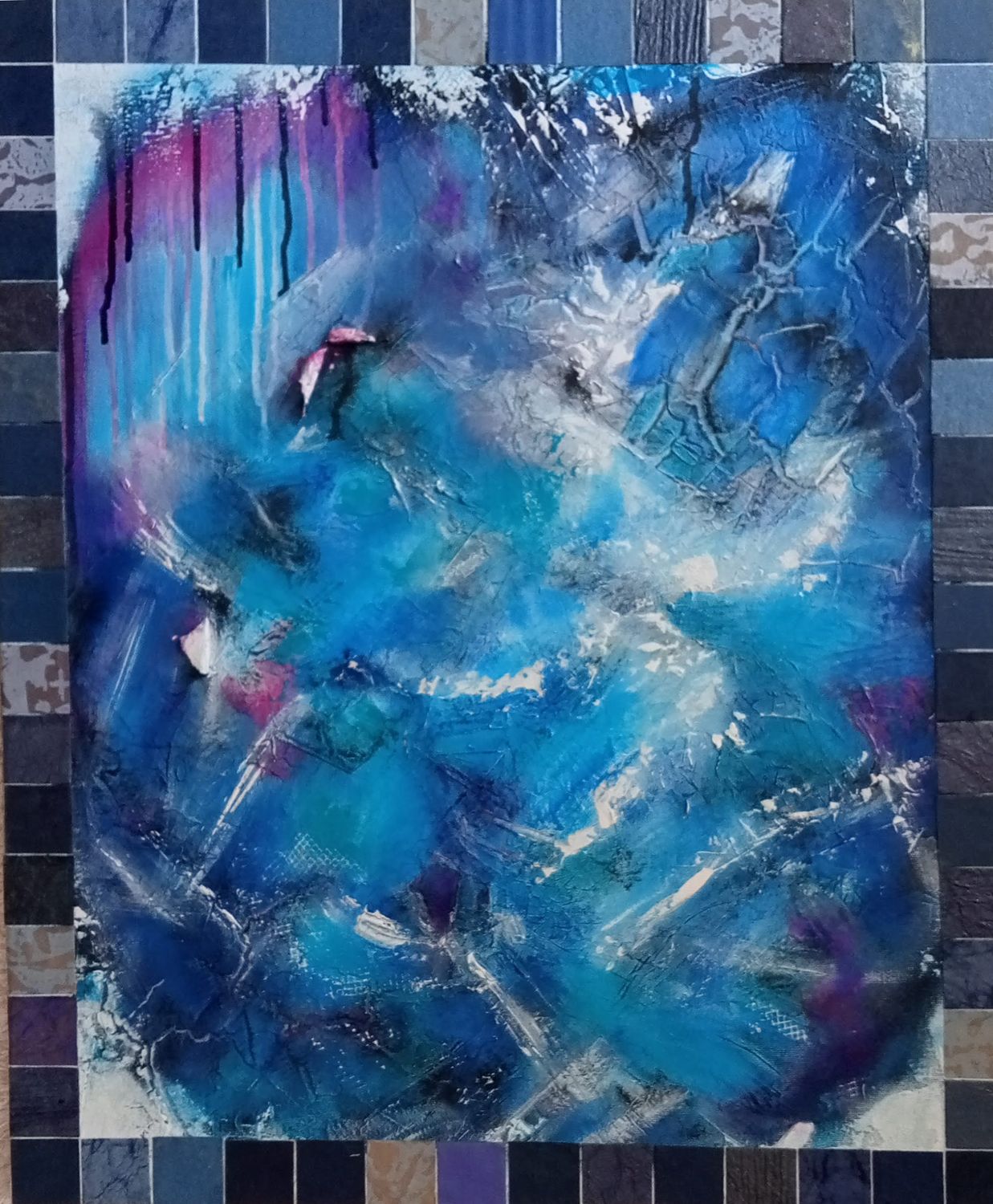 Mosaïque Bleue