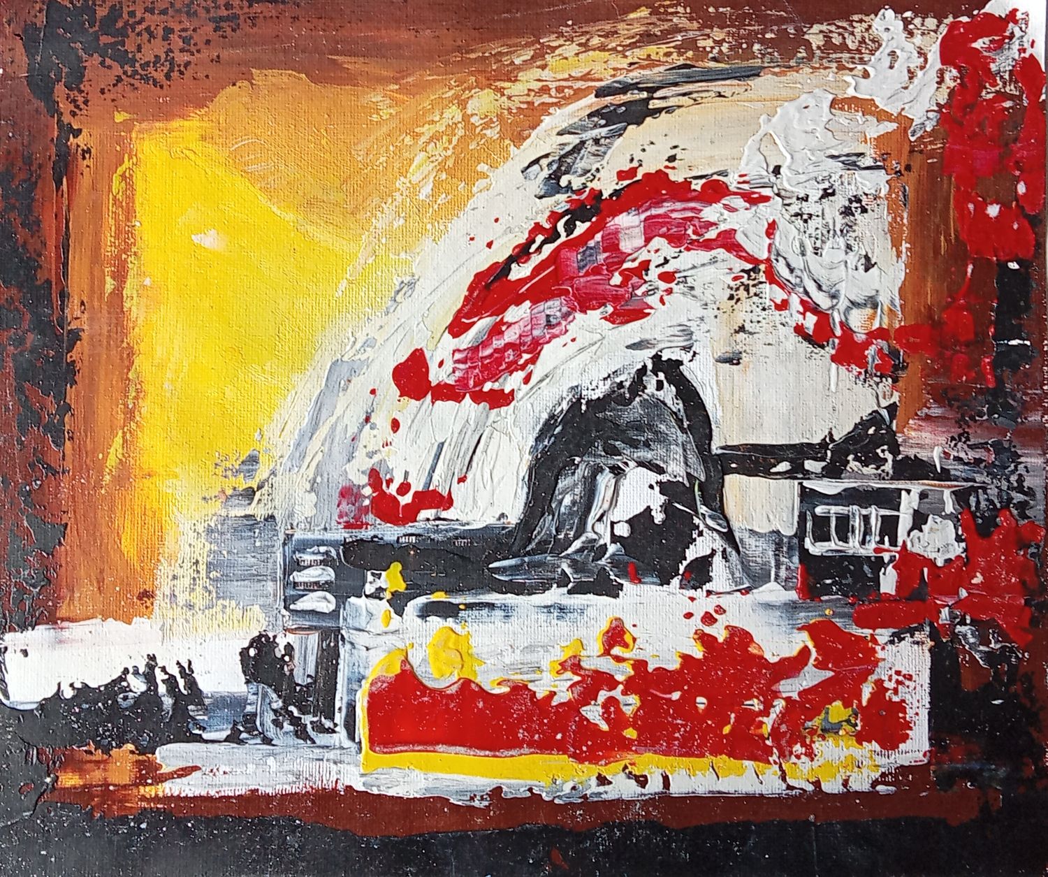 Abstrait Jaune