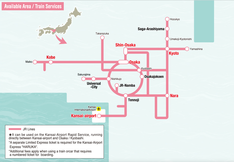 Kansai Mini 3 Day Pass *e-Ticket MCO