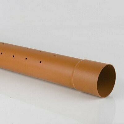 110mm S/S Slotted Sewer Pipe x 6mtr
