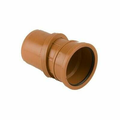 Underground Drain Pipe 0 - 30dg Adjustable Single Socket Bend - 110mm