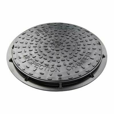 Drain Inspection Chamber Manhole Cover and Frame (Driveway) 450mm 50kN