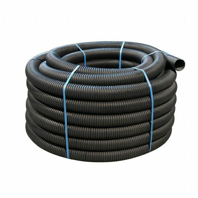 80mm Perforated Land Drainage Coil x 100mtr