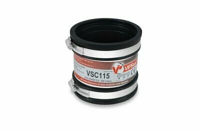 VSC115 VIPSeal Rubber Flexible Standard Drainage Coupling 100-115mm