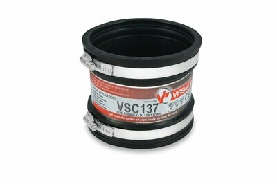 VSC137 VIPSeal Rubber Flexible Standard Drainage Coupling 120mm - 137mm