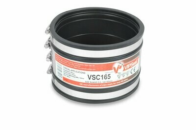VSC165 VIPSeal Rubber Flexible Standard Drainage Coupling 140mm - 165mm