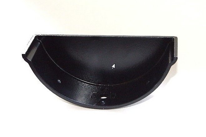 Beaded Half Round Gutter - Stop End