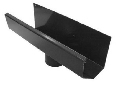Narrow Chamfered Box Guttering - Outlet