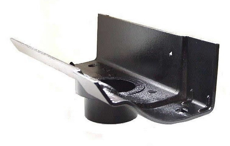Outlet for 63mm dia Rainwater Pipe - W 125mm x D 68mm