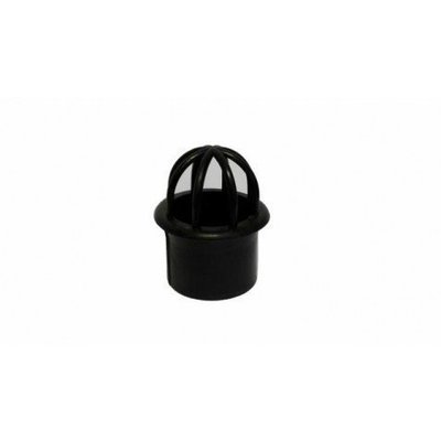 60mm dia Rubber outlet with leaf guard