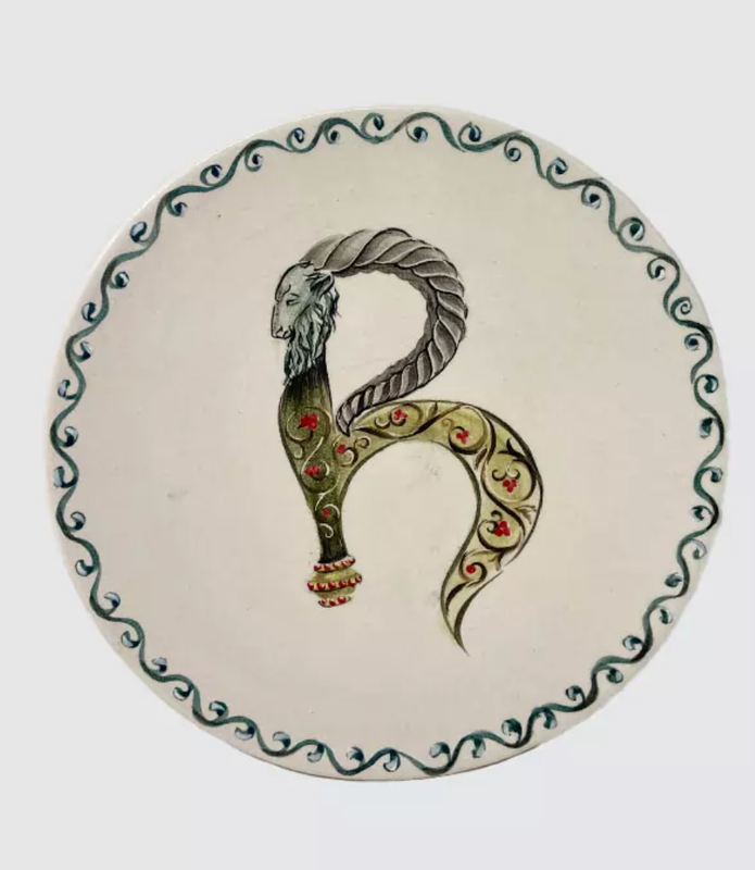 Plate with Alphabet