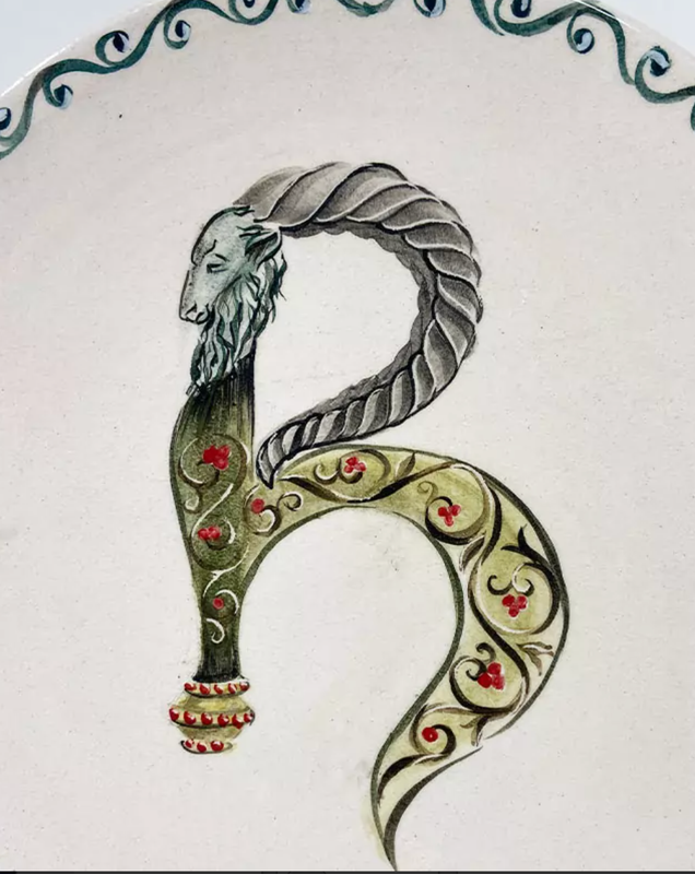 Plate with Alphabet