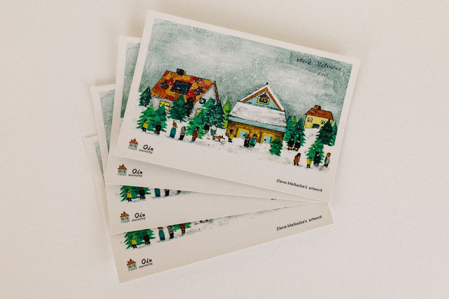 Postcard &quot;Winter Wonderland Village&quot;