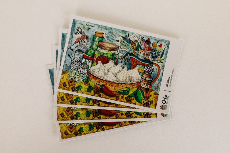 Postcard "Khinkali"