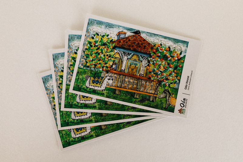 Postcard "Oda House"