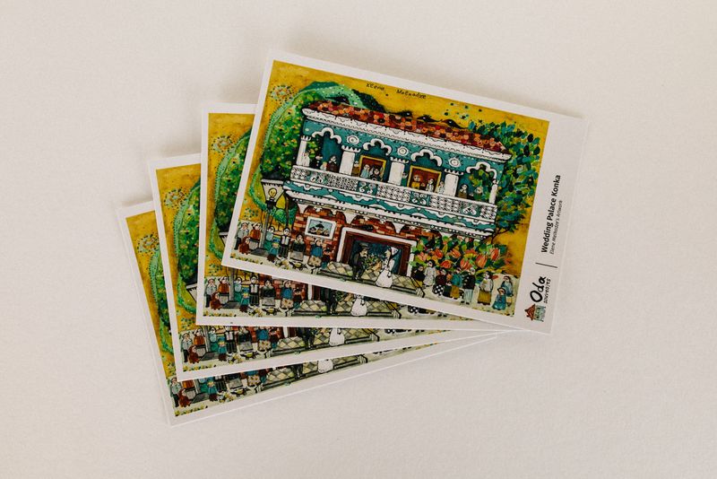 Postcard "Wedding Palace Konka"