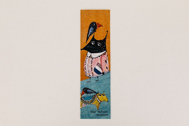 Bookmark "The Crow and the Fox", black