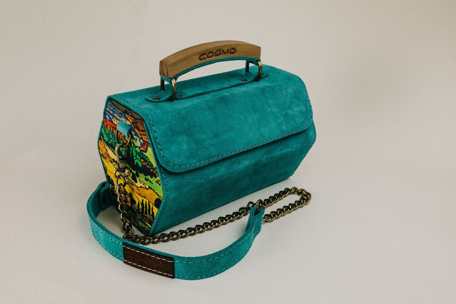 Hexagonal Blue Bag