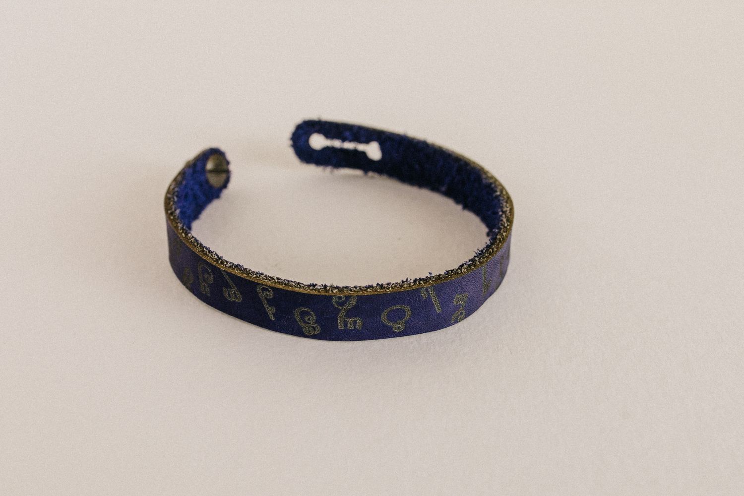 Leather Alphabet Bracelet