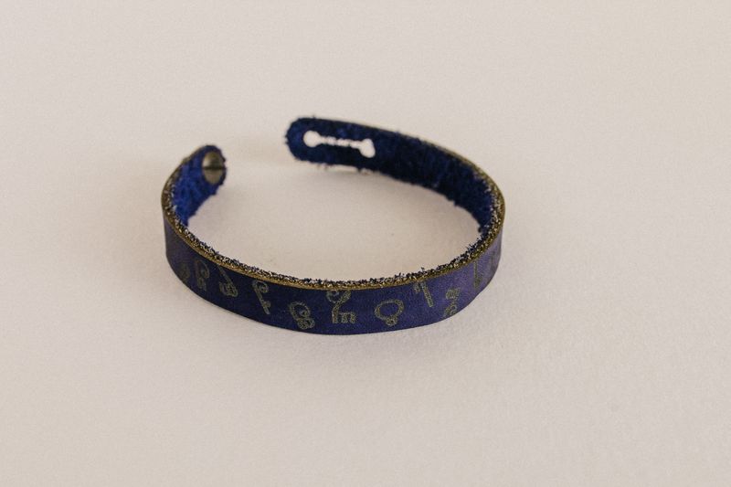 Leather Alphabet Bracelet
