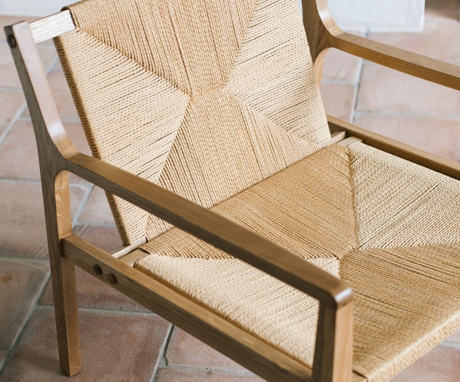 Andrea House Catalina eikenhouten fauteuil 64 x 71 x 72 cm